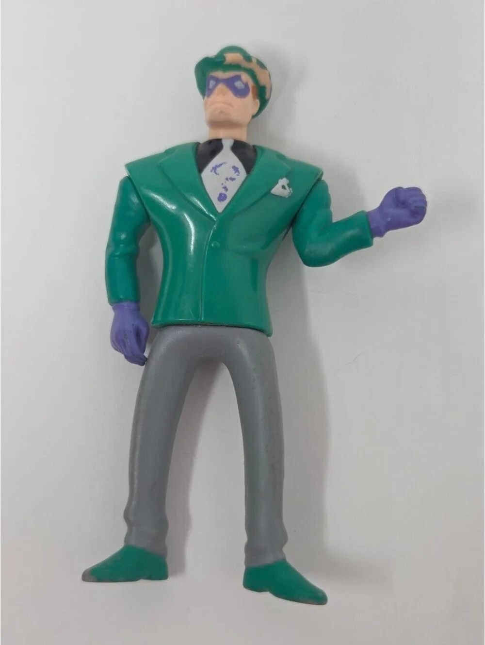1993 McDonalds DC Comics The Riddler Green Suit Toy Figure